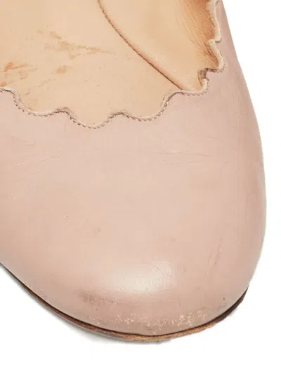 Pre-owned Chloé Lauren Scalloped Ballet Flats