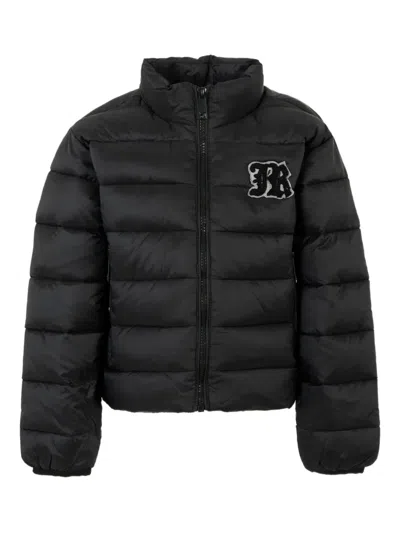 John Richmond Junior Logo-patch Padded Jacket In Black