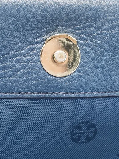 Pre-owned Tory Burch Medium Fleming Cross Body Bag In Blue