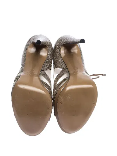 Pre-owned Nicholas Kirkwood Leather Platform Sandals In Black