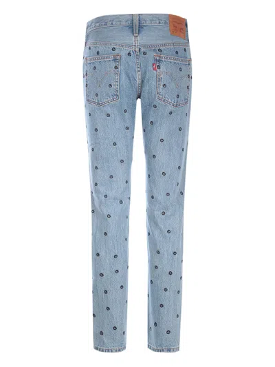 Levi's X 10 Corso Como Embroidered Jeans In Blue