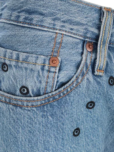 Levi's X 10 Corso Como Embroidered Jeans In Blue