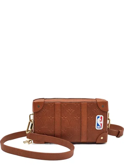 Pre-owned Louis Vuitton X Nba Soft Trunk Wallet Shoulder Bag In Brown