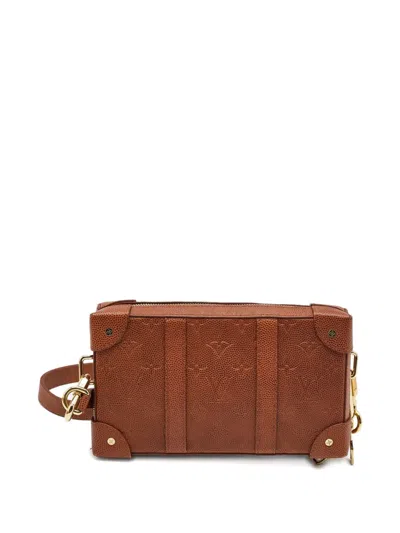 Pre-owned Louis Vuitton X Nba Soft Trunk Wallet Shoulder Bag In Brown