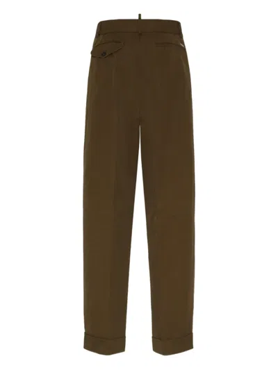 Dsquared2 Straight-leg Trousers In Brown