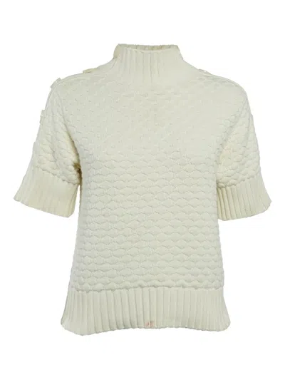 Pre-owned See By Chloé Button-detail Knitted Top In Neutral