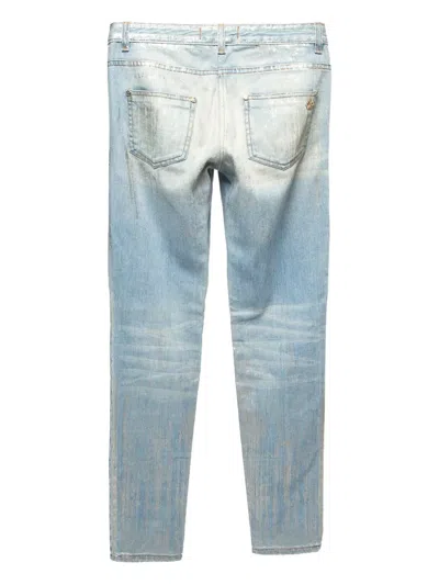 Pre-owned Roberto Cavalli Vintage Straight-leg Jeans In Blue