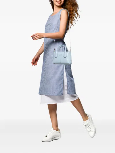 Pre-owned Tod's Vintage Mini Di Tote Bag In Blue