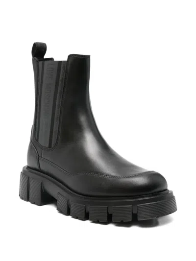 Love Moschino 40mm Leather Chunky Boots