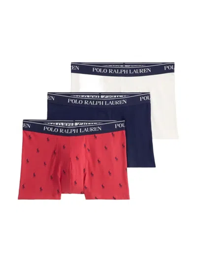 Polo Ralph Lauren Polo-player Print Boxers (pack Of Three) In Multi