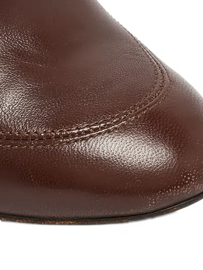 Pre-owned Burberry 105mm Nova Check Heeled Boots In Brown