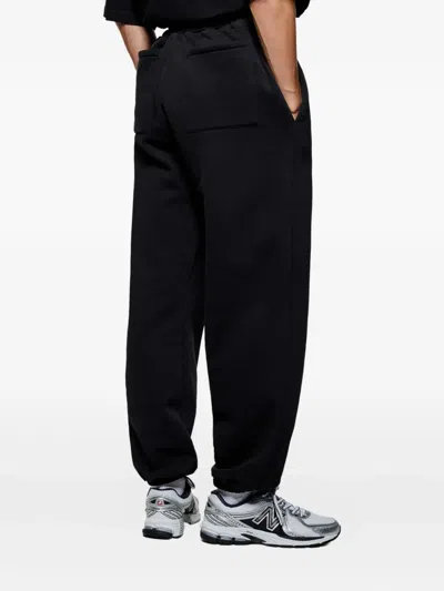 Mki Miyuki Zoku Logo-detail Cuffed Track Pants In Black