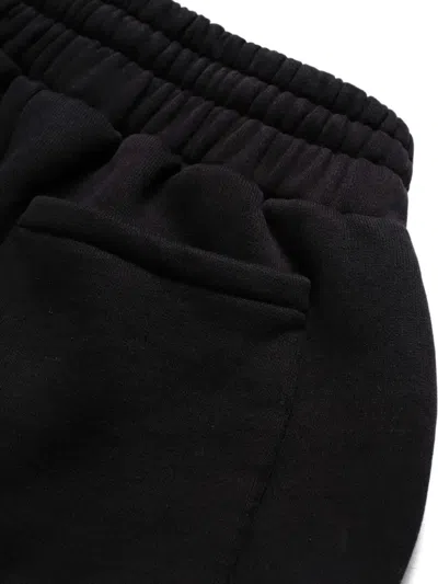 Mki Miyuki Zoku Logo-detail Cuffed Track Pants In Black
