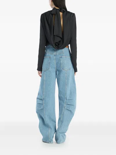 Rotate Birger Christensen Top Rotate Woman Color Black In Black