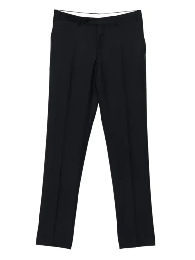Canali Wool Trousers In Multi