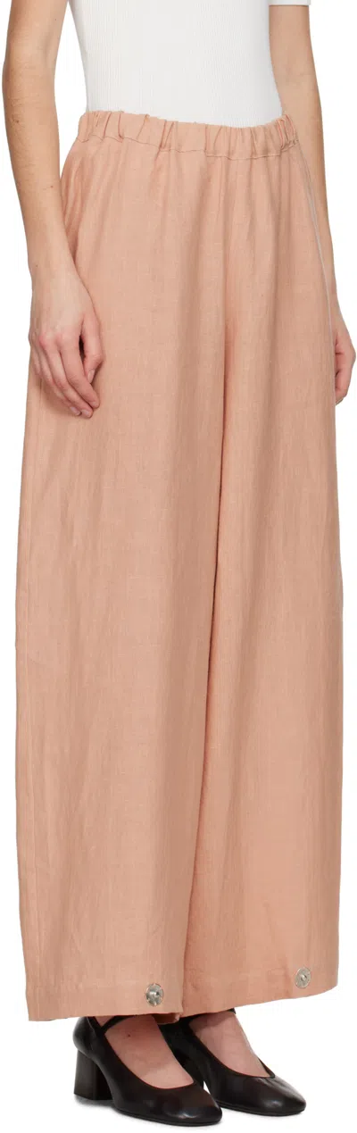 Baserange Pink Ponte Lounge Pants In Pink