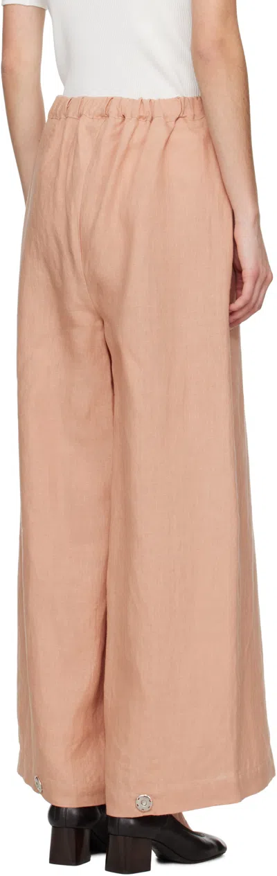 Baserange Pink Ponte Lounge Pants In Pink