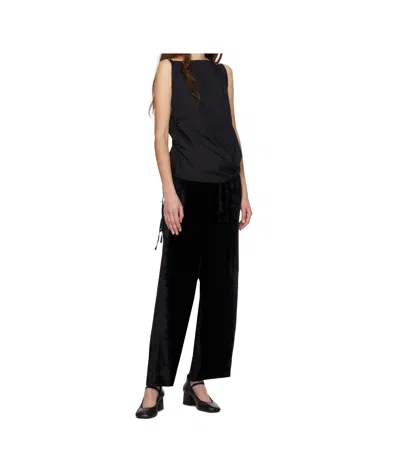 Baserange Black Pictorial Strap Tank Top In Black