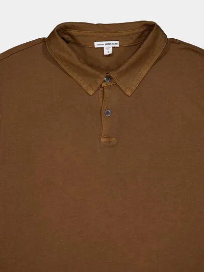 James Perse Short-sleeved Polo Shirt In Brown