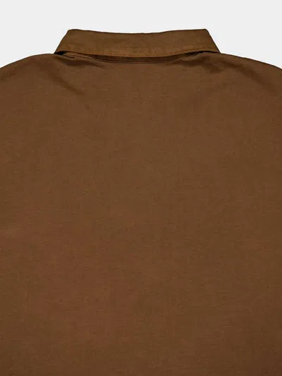 James Perse Short-sleeved Polo Shirt In Brown