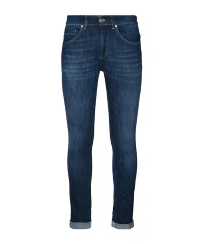 Dondup George Trousers Rolled Cuffs In Blue
