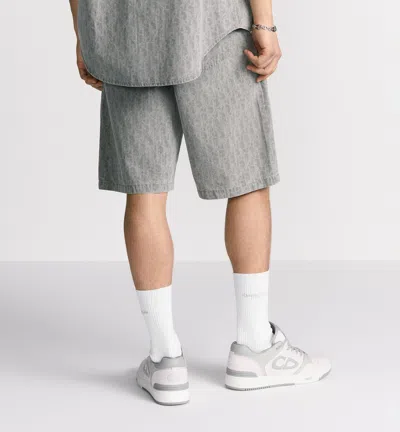 Dior Oblique Bermuda Shorts In Gray