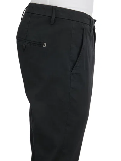 Dondup Belt Loop Casual Pants In Black