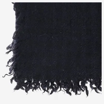 Faliero Sarti Cashmere And Wool Blend Scarf In Black