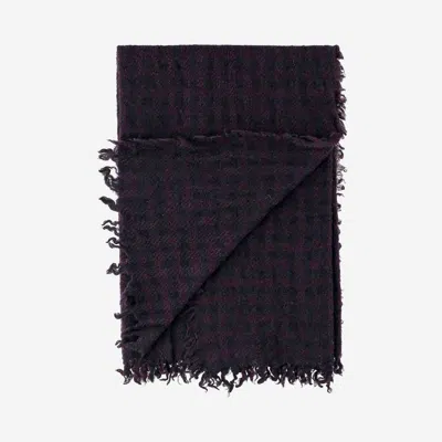 Faliero Sarti Paoletto Cashmere And Wool Blend Scarf In Black