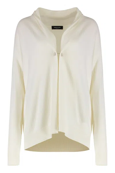 Fabiana Filippi Wool-blend Cardigan In White
