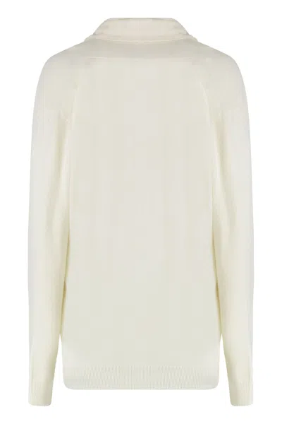 Fabiana Filippi Wool-blend Cardigan In White