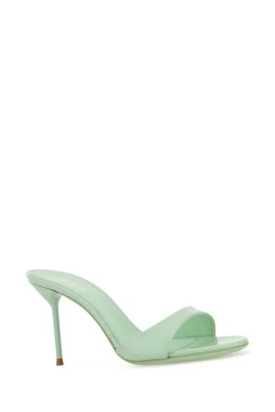 Paris Texas Mint Green Leather Lidia Mules