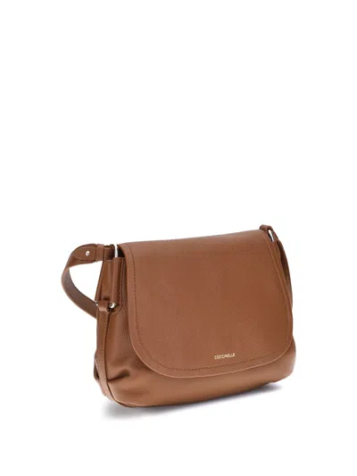 Coccinelle Rebekka Shoulder Bag In Brown