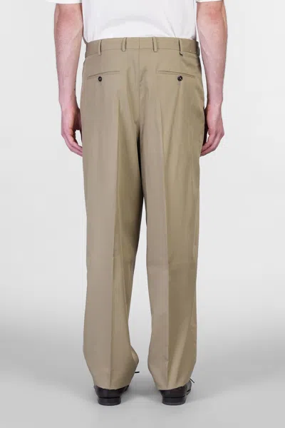 Pt Torino Sd65 Pants In Green Wool And Polyester In Multi