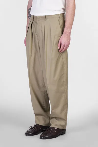 Pt Torino Sd65 Pants In Green Wool And Polyester In Multi