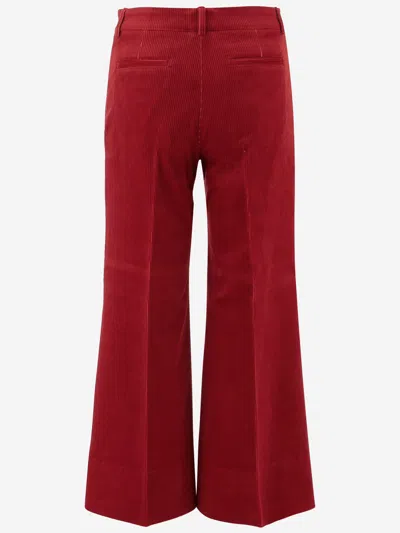 Ql2 Stretch Cotton Melody Pants In Red