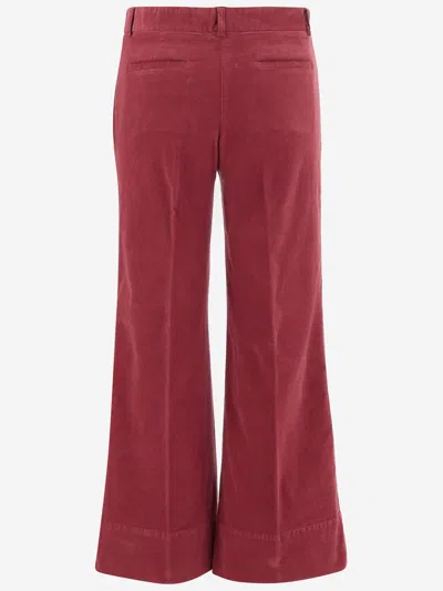 Ql2 Stretch Cotton Melody Pants In Red