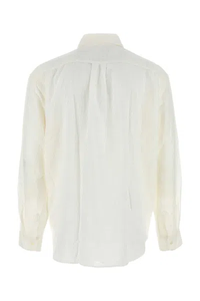 Our Legacy Off-white Coco Shirt With Point Collar And Mother Of Pearl Buttons In Neutral