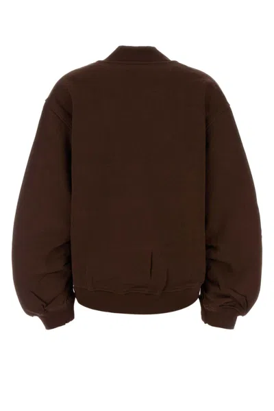 Attico Brown Cotton Sweatshirt