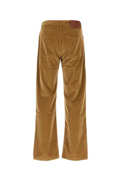 Etro Corduroy Trousers With Front And Back Pockets In Brown