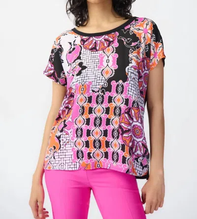 Joseph Ribkoff Printed Top In Van/multi In Multi