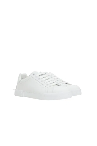 Dolce & Gabbana Dolce&gabbana Portofino White Low Trainer In White