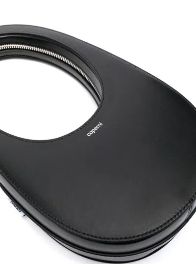 Coperni Swipe Mini Leather Shoulder Bag In Black
