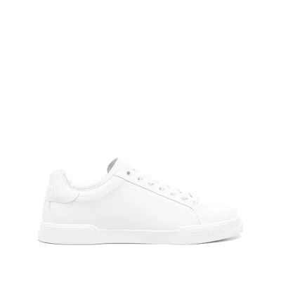 Dolce & Gabbana Dolce&gabbana Portofino White Low Trainer In White