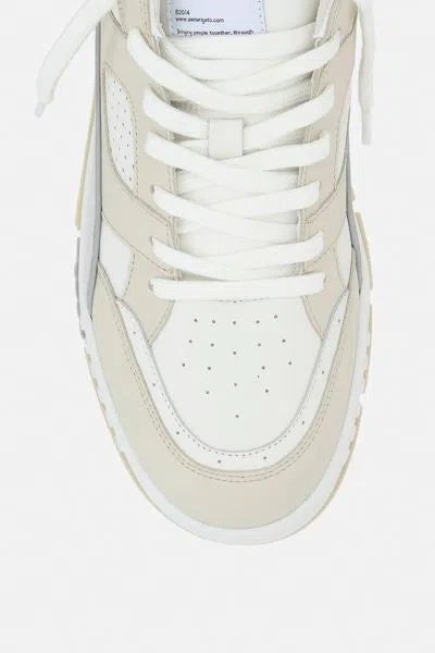 Axel Arigato Low-top Sneakers With Textured Panels And Cushioned Sole In Multi