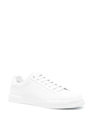 Dolce & Gabbana Dolce&gabbana Portofino White Low Trainer In White