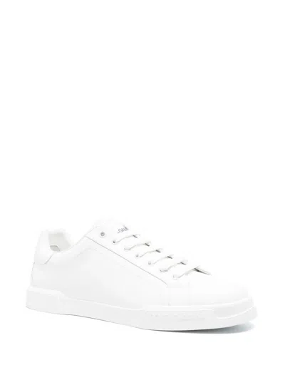 Dolce & Gabbana Dolce&gabbana Portofino White Low Trainer In White