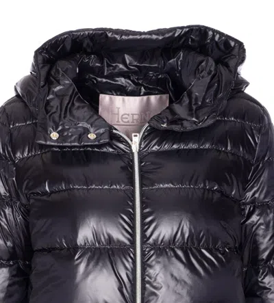 Herno Padded And Quilted Down Jacket In Black