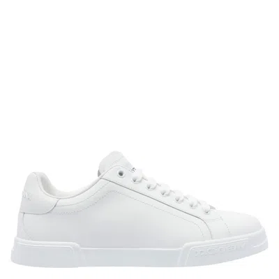 Dolce & Gabbana Dolce&gabbana Portofino White Low Trainer In White