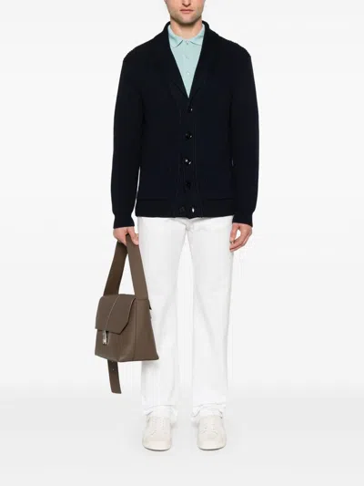 Tom Ford Plain Lyocell Polo In Blue